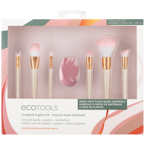 EcoTools Ecotools Edición Limitada Kit de Brochas y Esponjas Wrapped In Glow, 7 Piezas 1