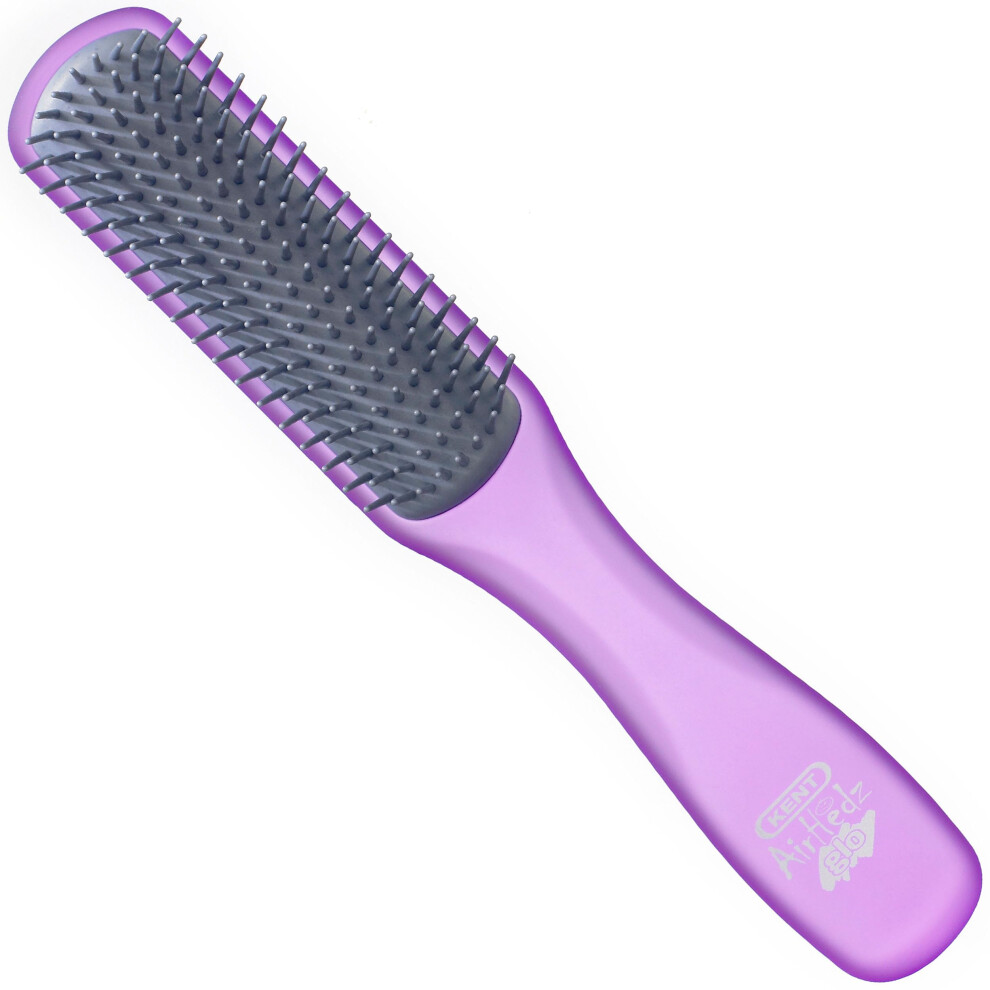 AirHedz Glo Flat 9 Row Brush Purple