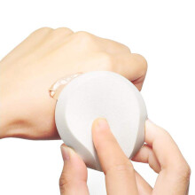 4PCS Wite Diamerter 9cm/3.54inch Large Wet and Dry Dual-Use Air Cushion BB CC Cream Sponge Puff Foundation Makeup Blender Blending Beauty Sponge