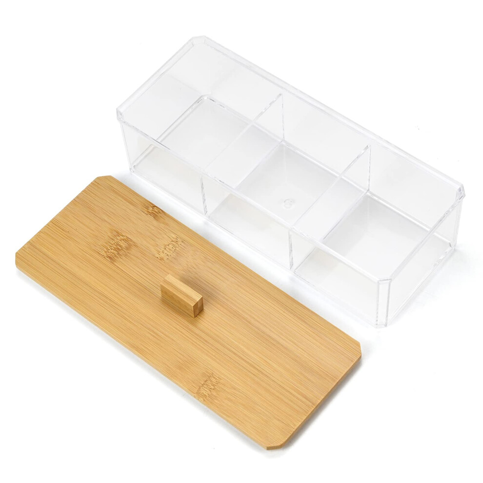 cotton-swab-holder-with-wood-lid--cotton-ball-holder-dispenser--bathroom-cosmetic-organisers-storage-jar-for-cotton-pads-bud-q-tip--clear-acrylic-desk