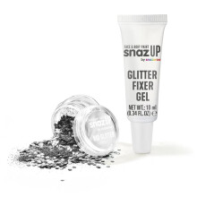 Bio Glitter Kit, Face and Body Paint, Biodegradable Gliter, Silver Colour 5g + Fixer