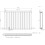 (White, 600 x 912mm - Double) Flat Panel Radiators Horizontal Vertical Heater 5
