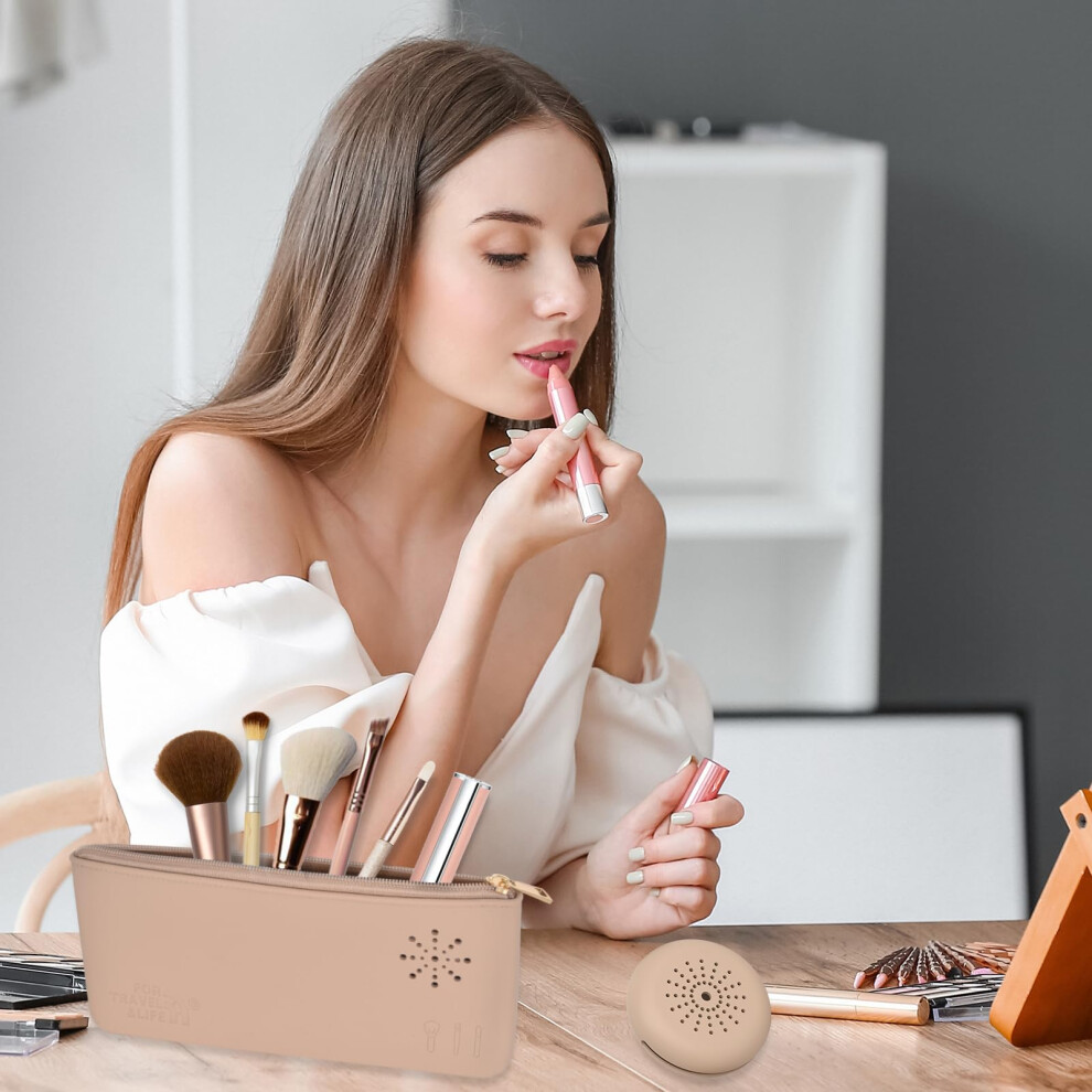 silicone-brush-holder---makeup-sponge-holder-makeup-brush-storage-silicone-makeup-tool-storage-box-khaki-portable-organizer-with-zipper-makeup-brush
