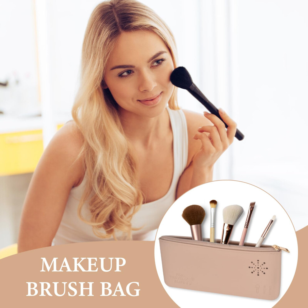 silicone-brush-holder---makeup-sponge-holder-makeup-brush-storage-silicone-makeup-tool-storage-box-khaki-portable-organizer-with-zipper-makeup-brush