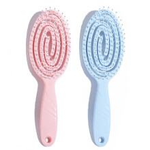 2 PCS Detangle Hair Brush for Girls & Kids, Hairbrush with Soft Bristles for Curly, Straight, Wet and Dry Hair Hair, Glide Through Tangles Knots with