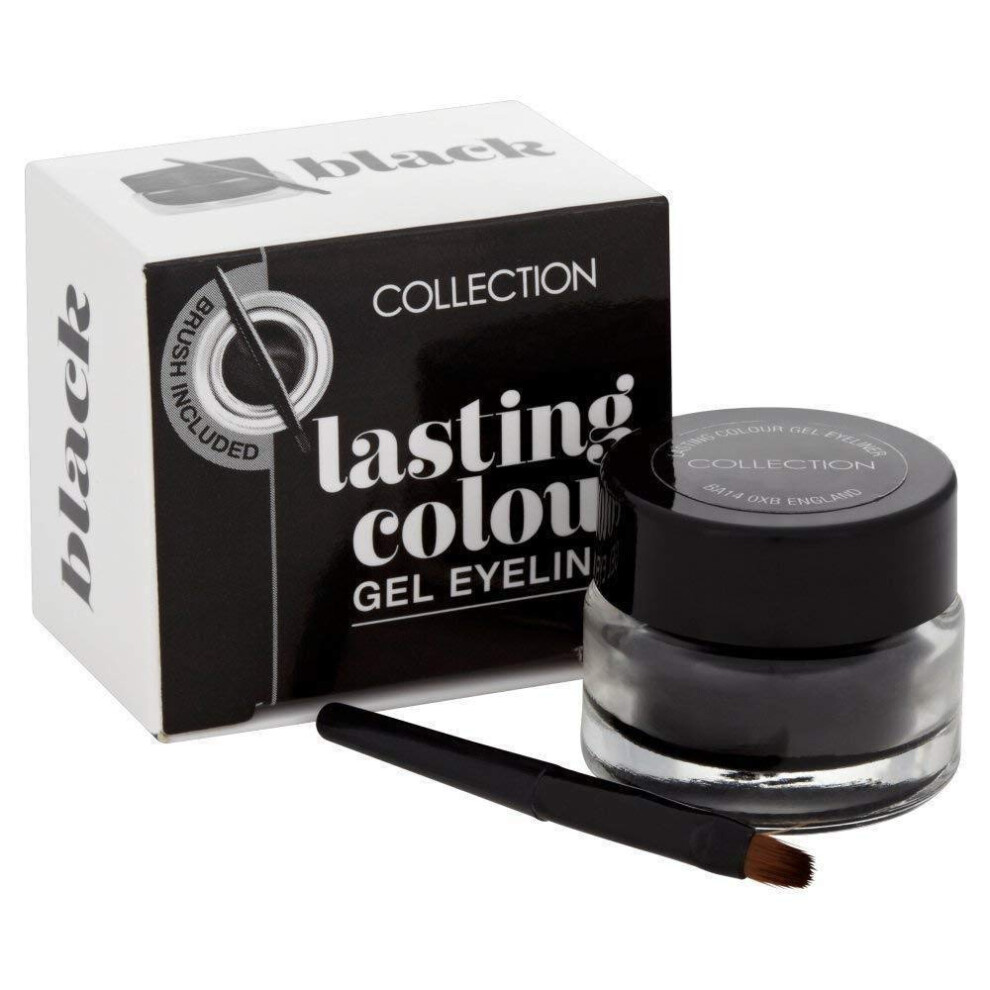 Cosmetics Colour Gel Eyeliner, 12-Hour Wear With Angled Brush Included, 4g, Black