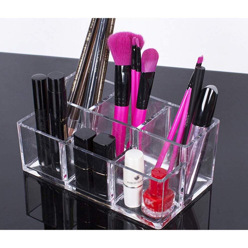 makeup-organiser-brush-holder-3-sections-acrylic-cosmetics-storage-case-stand-for-makeup--toothbrushes--pen--swab--style-c