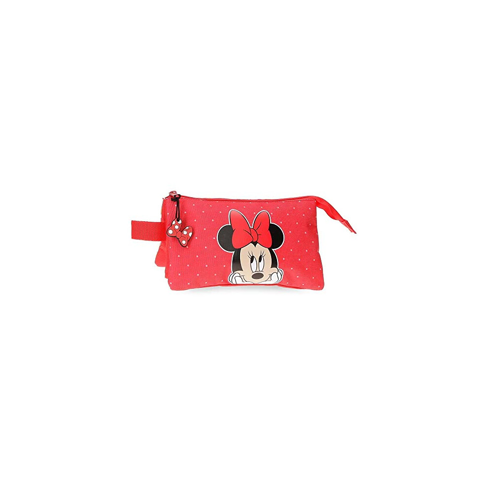 Minnie Diva Pencil Case Triple Multicoloured 22 x 12 x 5 cm Polyester, Multicoloured, Triple Case