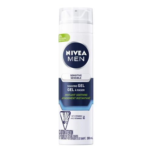 NIVEA NIVEA MEN Sensitive Rakgel med Vitamin E och Kamomill, 7 Oz Burk