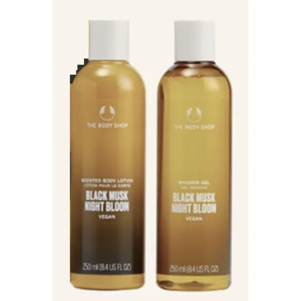 Black Musk Night Bloom Lotion and Shower gel 250ml vegan