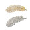 Crystal Feather Hair Clips, Vintage Metal Leaf Hair Clip, 2PCS Rhinestone Hair Pin Hair Barrettes Accessories Ponytail Holder Clip for Women and Girls 1