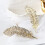 Crystal Feather Hair Clips, Vintage Metal Leaf Hair Clip, 2PCS Rhinestone Hair Pin Hair Barrettes Accessories Ponytail Holder Clip for Women and Girls 3