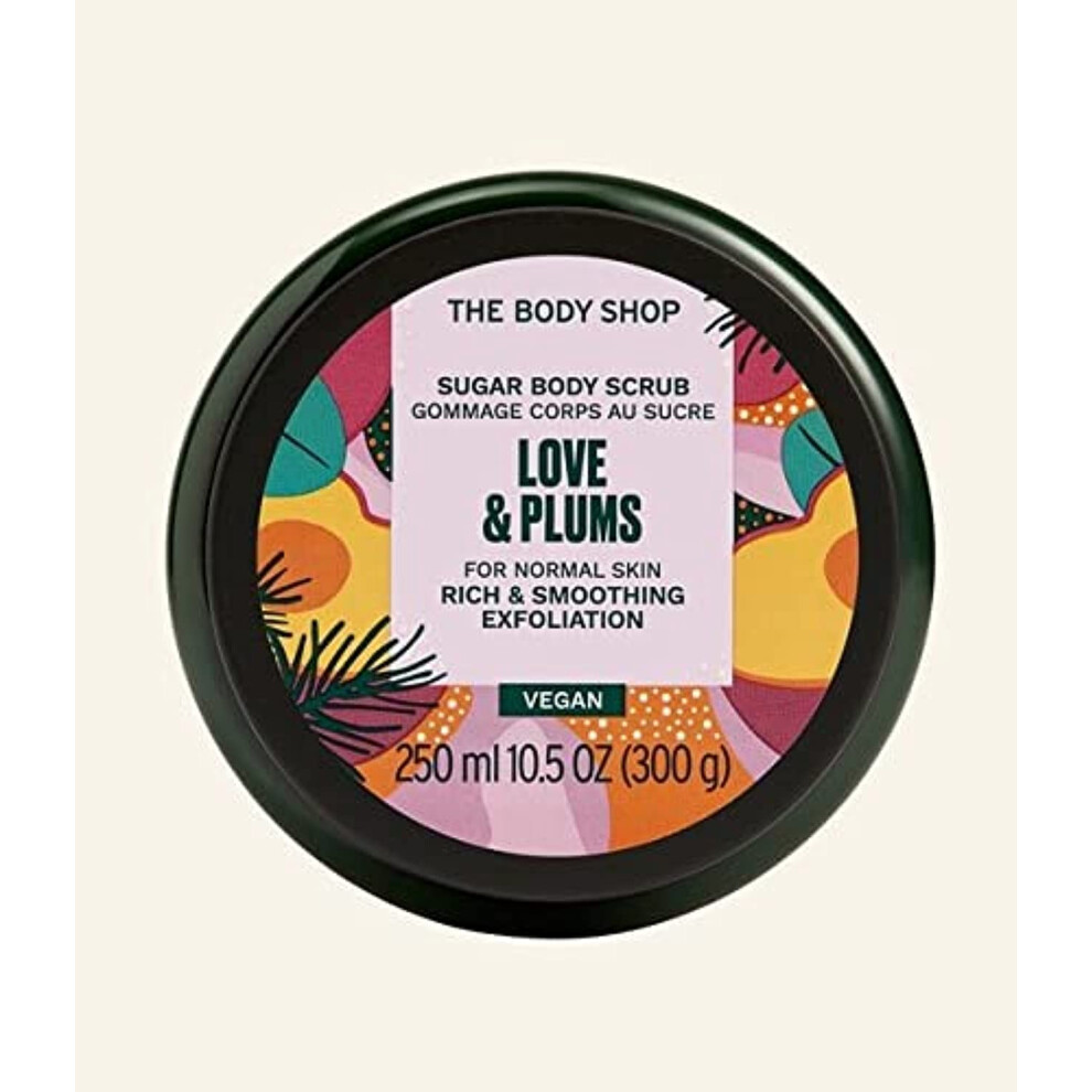 Love & Plums Sugar Body Scrub Smoothing Exfoliation 250ml