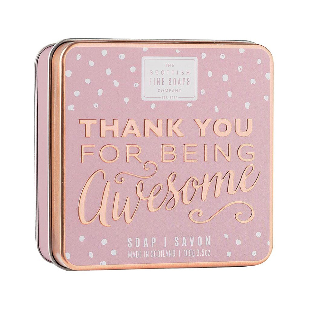 Thank You Being Awesome Soap Tin 100g