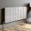 (White, 600 x 1444mm - Double) Flat Panel Radiators Horizontal Vertical Heater 1