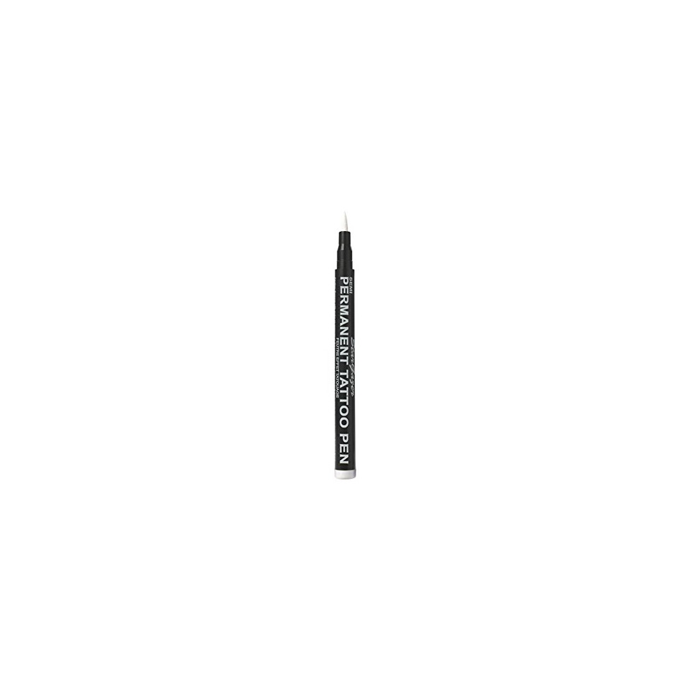 Semi-Permanent Vegan Tattoo Pen 13. Up To 24 Hour Strong White Colour For Skin Art With A Fine Line Nib.