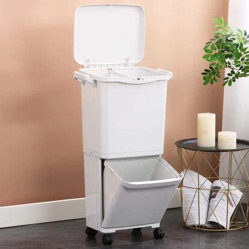Classify Household Dustbin Kitchen Double Layers 2