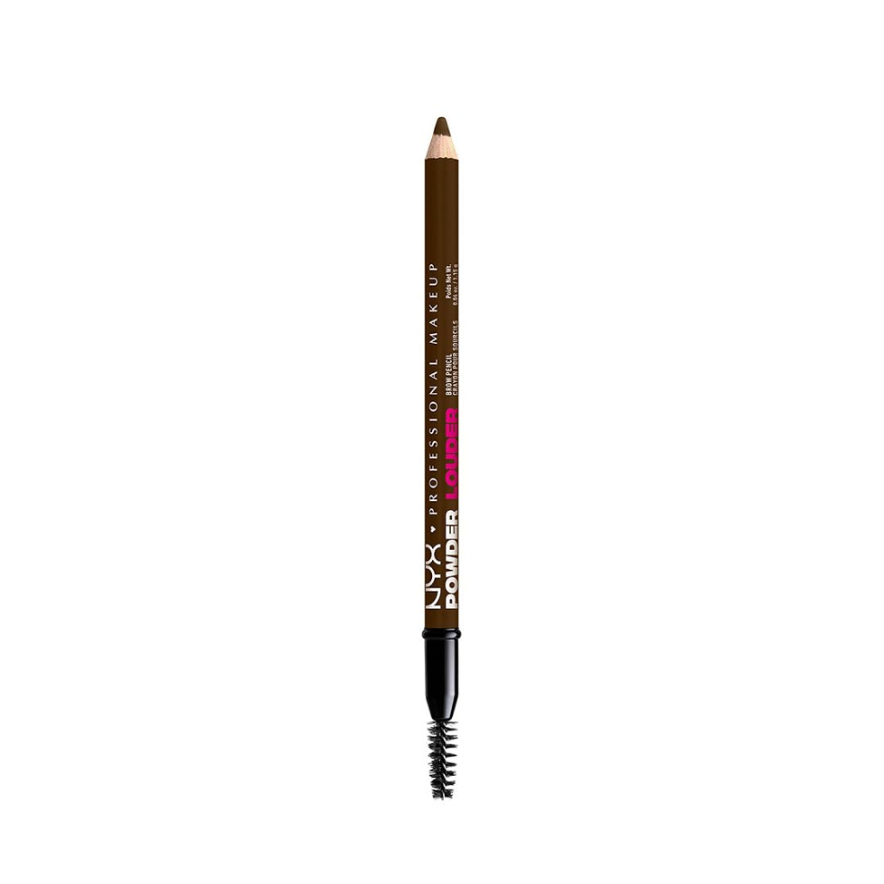 Nyx Professional Makeup Powder Louder Brow Pencil, Buildable Shades, Up To 12 Hours Of Wear, Transfer And Fade Resistant, With Thickening Micro-Fibres, Vegan Formula, Shade: