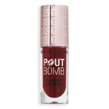 Revolution Beauty Pout Bomb Plumping Lip Gloss High-Shine for Glossy Fuller & Plump Lips with Hyaluronic Acid & Peptides Vegan & Cruelty-Free
