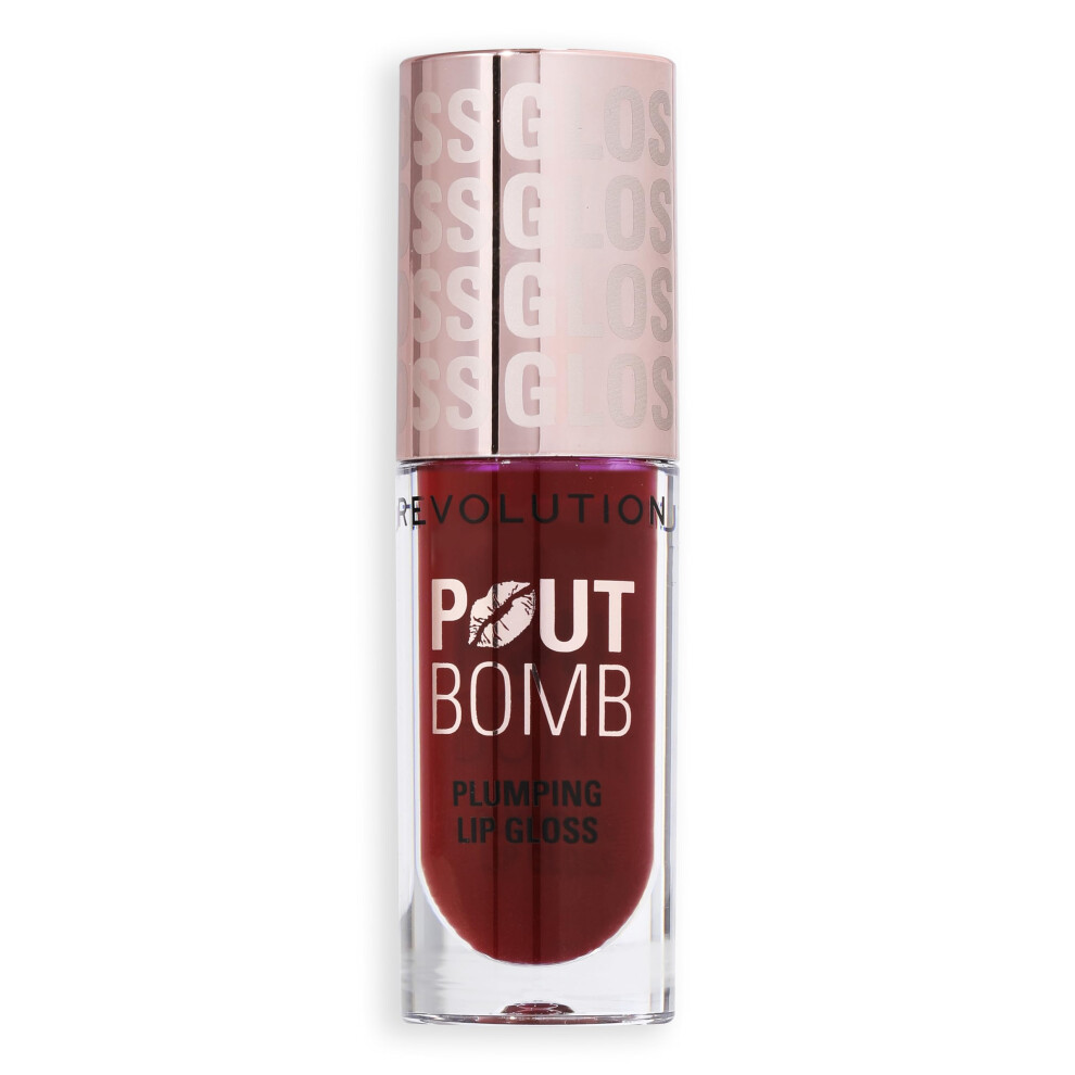 Revolution Beauty London Revolution Beauty, Pout Bomb Plumping Lip Gloss, High-Shine For Glossy, Fuller & Plump Lips With Hyaluronic Acid & Peptides, Vegan & Cruelty-Free, - Image 3