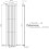 (White, 1800 x 452mm - Single) Flat Panel Radiators Horizontal Vertical Heater 5