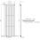 (White, 1800 x 604mm - Single) Flat Panel Radiators Horizontal Vertical Heater 6