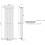 (White, 1600 x 456mm - Double) Flat Panel Radiators Horizontal Vertical Heater 6