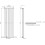 (White, 1600 x 532mm - Double) Flat Panel Radiators Horizontal Vertical Heater 6