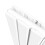 (White, 1600 x 608mm - Double) Flat Panel Radiators Horizontal Vertical Heater 5