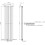 (White, 1800 x 456mm - Double) Flat Panel Radiators Horizontal Vertical Heater 6