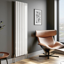(White, 1800 x 532mm - Double) Flat Panel Radiators Horizontal Vertical Heater