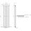 (White, 1800 x 532mm - Double) Flat Panel Radiators Horizontal Vertical Heater 5