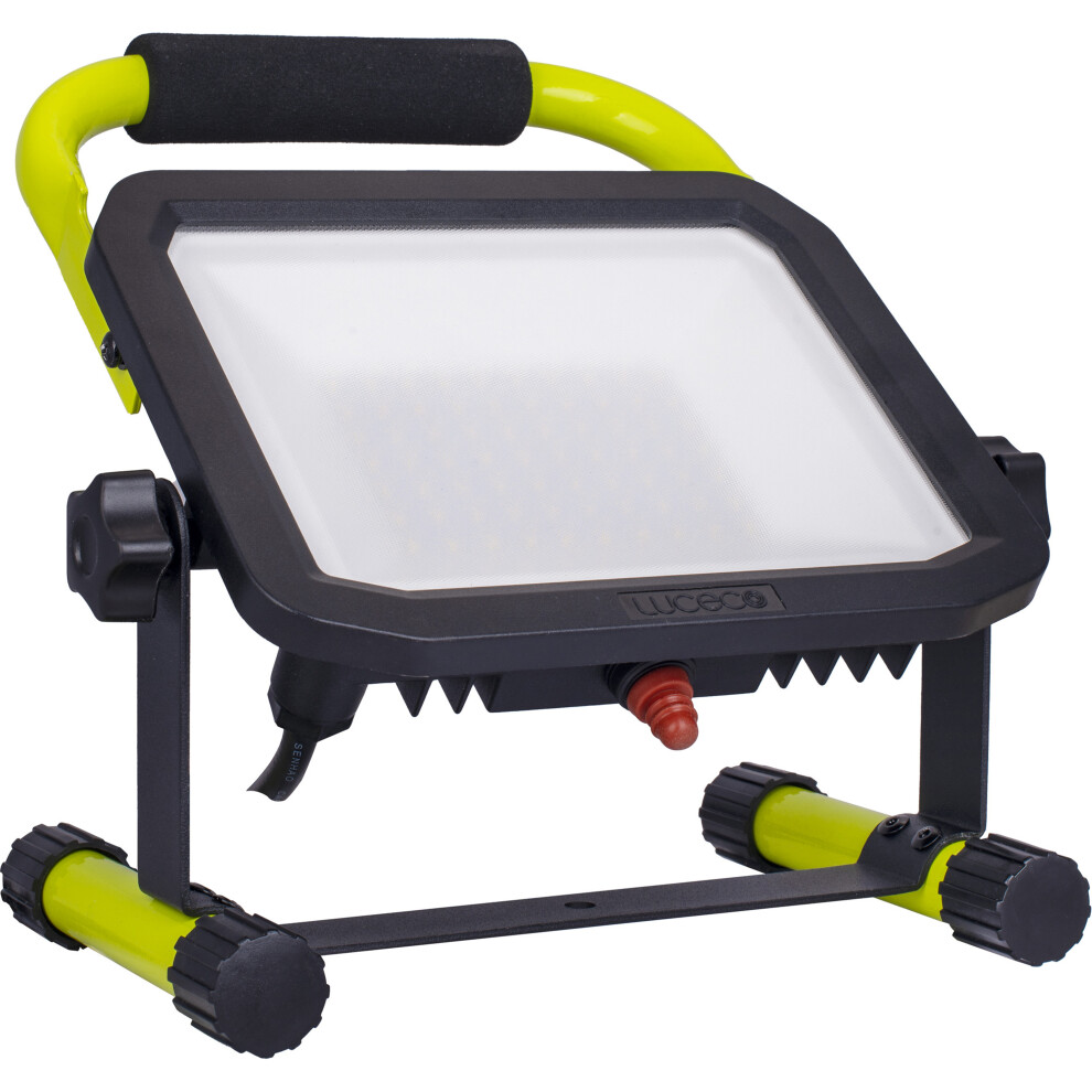 Luceco Castra Portable LED Worklight with 2M Cable, 5500lm, 50W, 5000K
