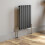(Anthracite, 600 x 456mm - Single) Flat Panel Radiators Horizontal Vertical Heater 1