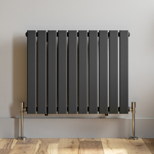(Anthracite, 600 x 756mm - Single) Flat Panel Radiators Horizontal Vertical Heater 2
