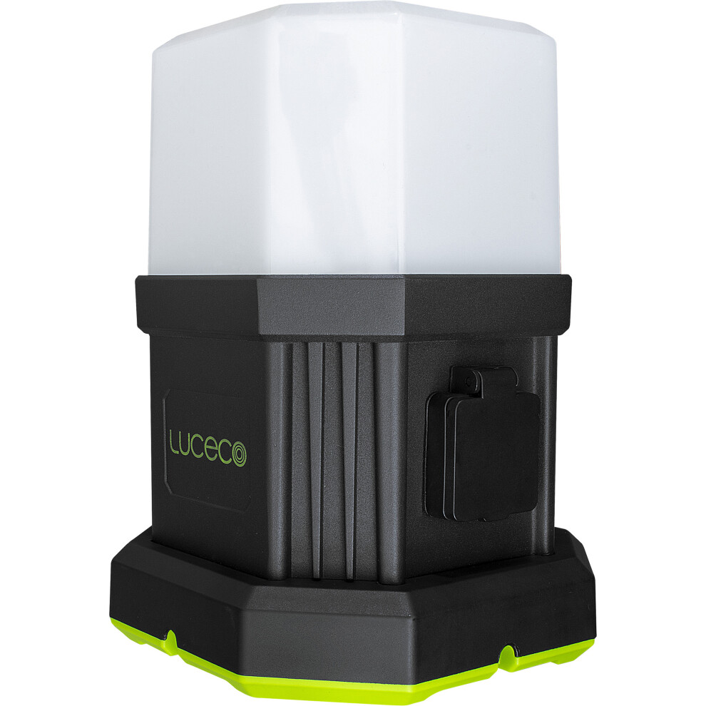 Luceco Herculous Open Area Worklight 7150lm with UK Plug and Socket