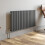 (Anthracite, 600 x 1212mm - Single) Flat Panel Radiators Horizontal Vertical Heater 1