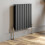 (Anthracite, 600 x 608mm - Double) Flat Panel Radiators Horizontal Vertical Heater 1