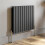 (Anthracite, 600 x 760mm - Double) Flat Panel Radiators Horizontal Vertical Heater 1