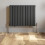 (Anthracite, 600 x 760mm - Double) Flat Panel Radiators Horizontal Vertical Heater 3