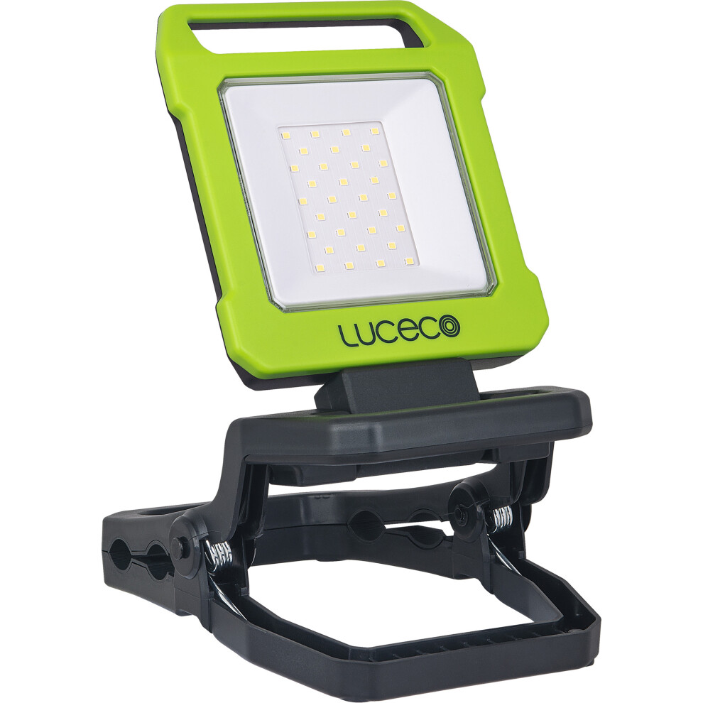 Luceco Rechargeable USB Folding Clamp Worklight 1000lm, 9W, 6500K