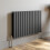 (Anthracite, 600 x 1064mm - Double) Flat Panel Radiators Horizontal Vertical Heater 1
