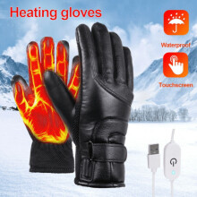 Electric Heated Gloves, USB 3 Mode Heating Thermal Gloves,Waterproof Touchscreen Gloves for Cycling,Motorcycle,Hiking,Outdoor Winter Sport