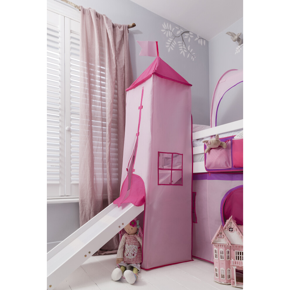 Noa And Nani Noa & Nani Pink Nw Kids Cabin Bed Tower Accessory For Midsleeper & Bunk Beds
