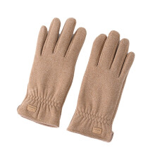 (Dark Brown) TureClos 1 Pair Man Cold Winter Warm-keeping Glove Warming Gloves Soft Fashion Thermal Touchscreen Hand Supply for Outdoor Hiking Black