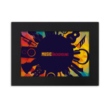 music instruments blue illustration desktop photo frame ornaments picture art painting