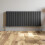 (Anthracite, 600 x 1444mm - Double) Flat Panel Radiators Horizontal Vertical Heater 3