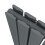 (Anthracite, 1600 x 304mm - Double) Flat Panel Radiators Horizontal Vertical Heater 4