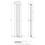 (Anthracite, 1600 x 304mm - Double) Flat Panel Radiators Horizontal Vertical Heater 6