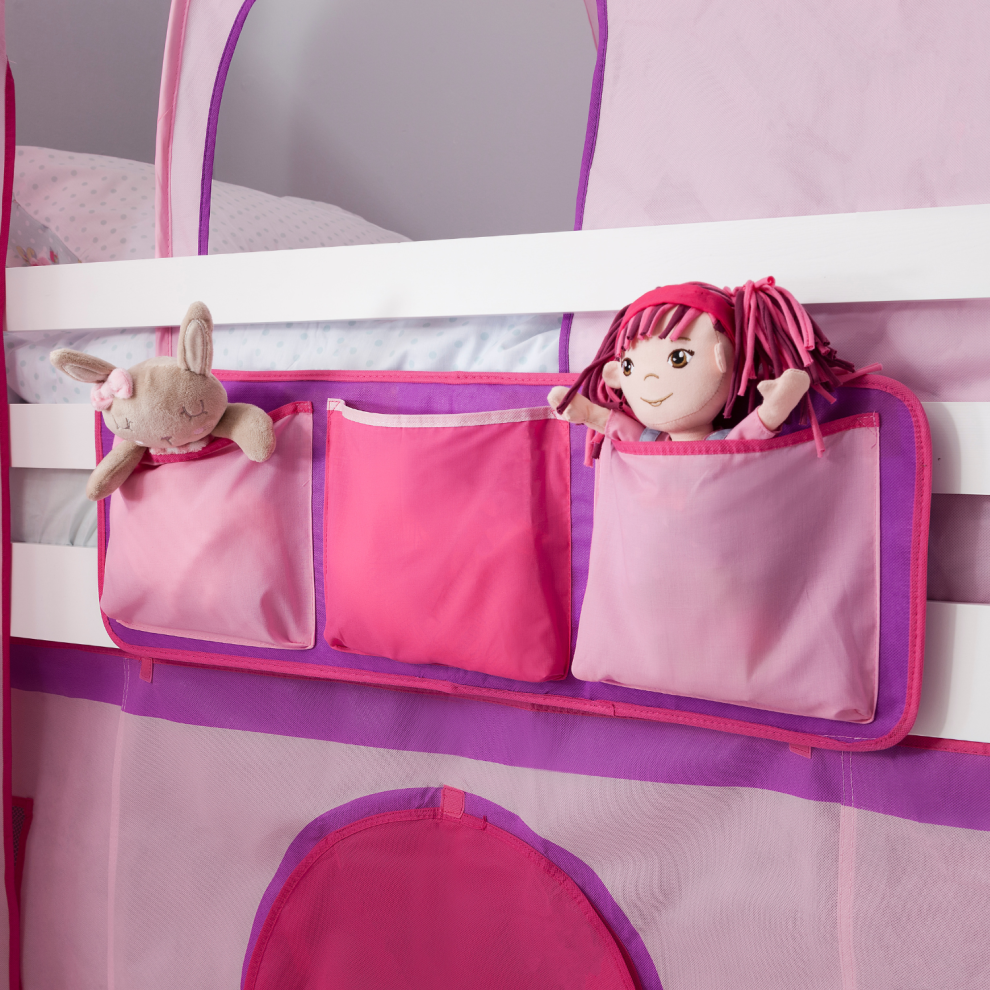 Bed Tidy for Cabin Bed in Pink NW Design